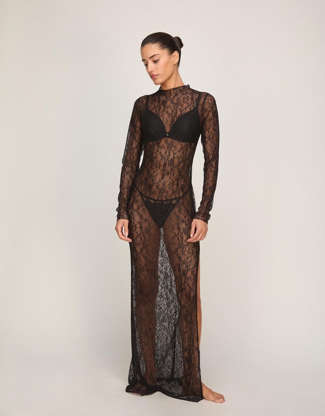 Hunkemoller - LS Allover Lace Slip Dress
