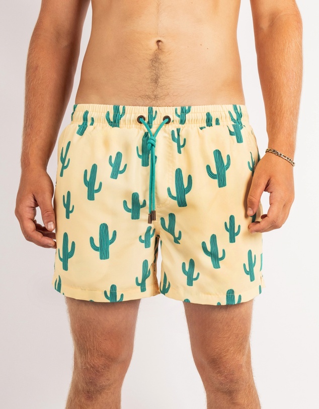 Skwosh - Cactus Jack Mens Swim Shorts in Yellow