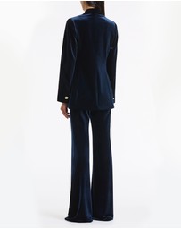 Carla Zampatti - Navy Velvet Shawl Collar Jacket