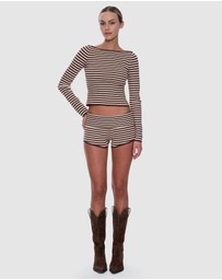 Thrills - Mackenzie Knit Booty Shorts