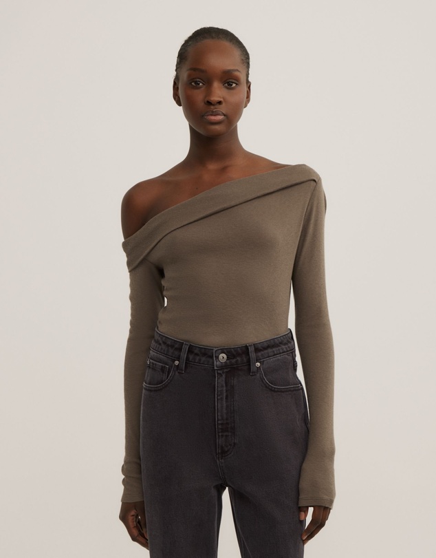 Witchery - Asymmetric Long Sleeve Top