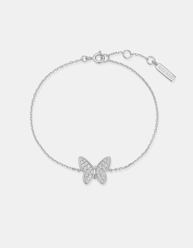 Ania Haie - Silver Butterfly Pave Bracelet