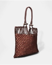 & Other Stories - Bead-Detail Crocheted Tote Bag