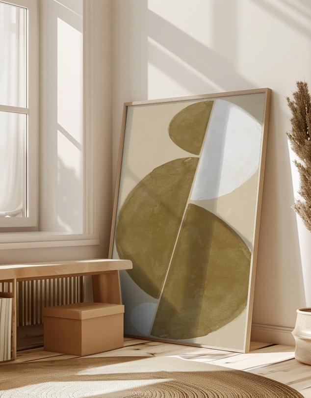Olive et Oriel - Interaction Balance No.3 by The Miuus Studio Art Print