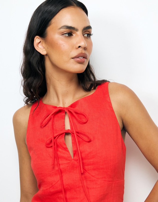 AERE - Arden Tie Front Top