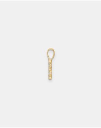 Zoe Olivia - 9K Gold Lab Grown Diamond Initial E Pendant