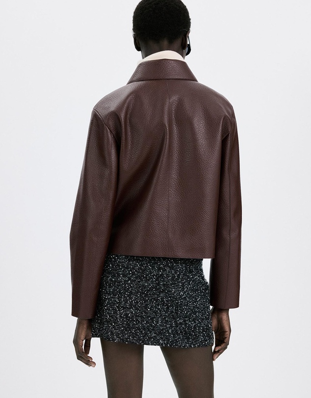 M.N.G - Faux-Leather Jacket With Pockets