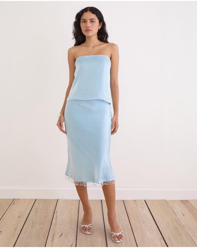 Satin Organza Light Blue