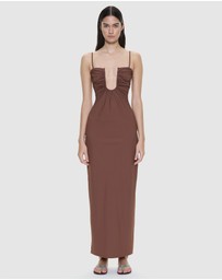 Christopher Esber - Arced Ruched Lycra Dress