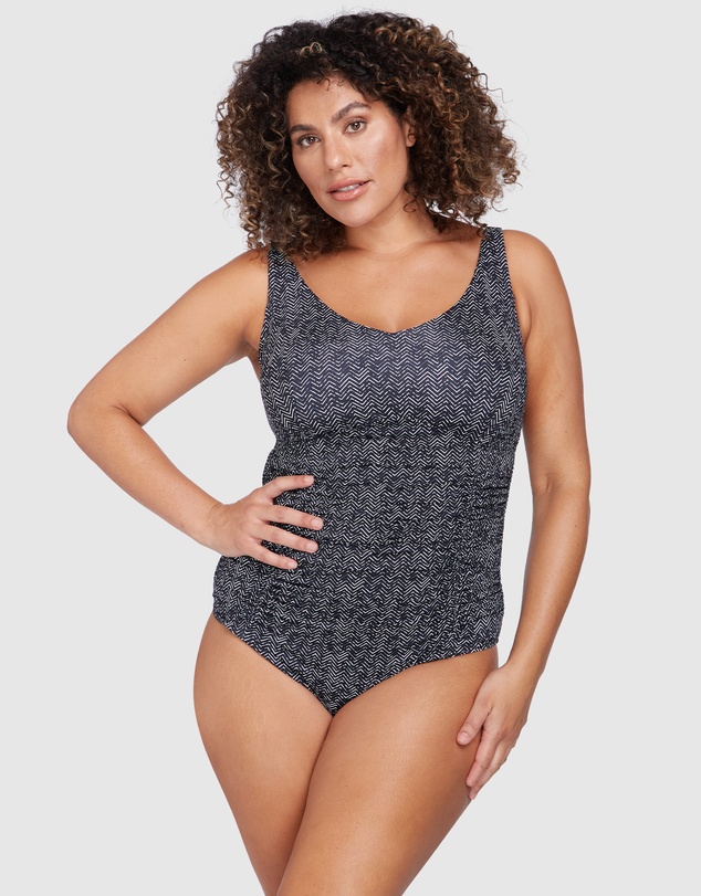 Artesands - Zig Zag Black Raphael E/F Underwire One Piece
