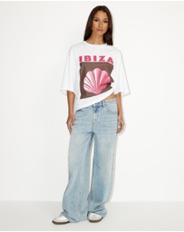 Dazie - Ibiza Oversized Graphic Tee