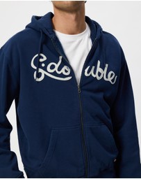 S Double - Cursive Zip Hoodie