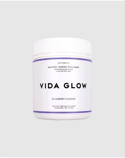 Vida Glow - Natural Marine Collagen Powder 90g Blueberry