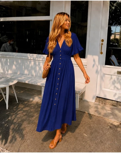 Esther & Co - Korbela Dress - Navy