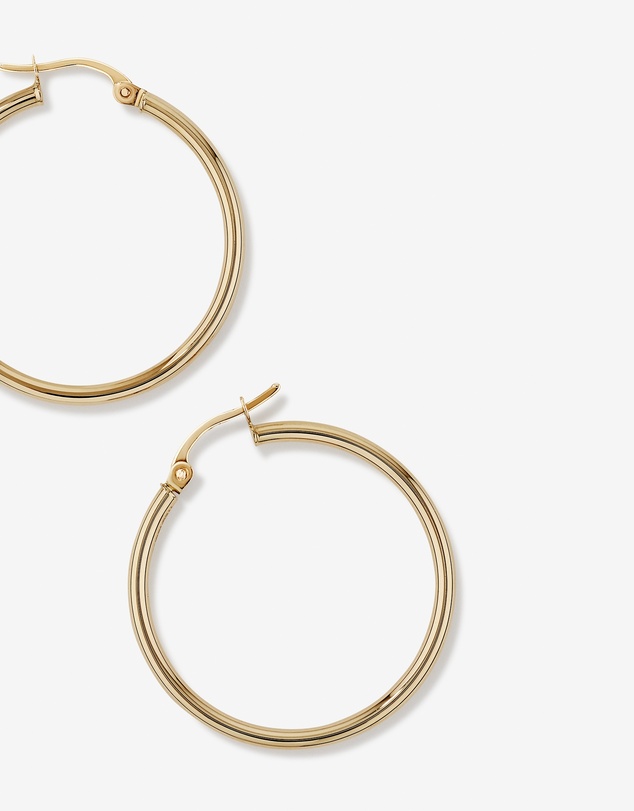 Michael Hill - 29mm Round Hoop Earrings in 10kt Yellow Gold