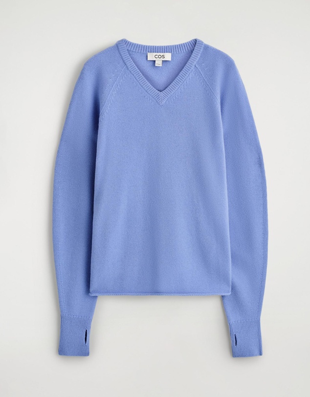 COS - Merino Wool V-Neck Jumper