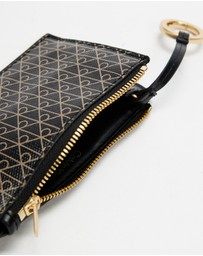 Calvin Klein - Emblem Allover Print Top Zip Cardcase