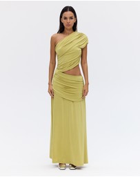 Third Form - Crave Rouched Floor Length Dress