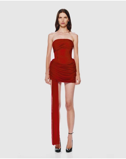 MISHA - Ember Wrapped Mini Dress