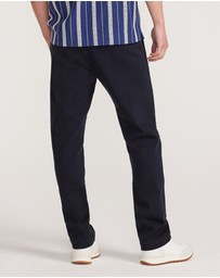 Calibre - Slim Tapered Denim Pants Navy