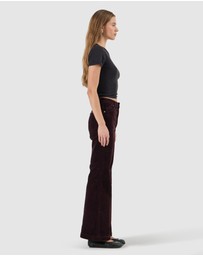Rolla's - Eastcoast Flare Jean - Dark Cherry Cord