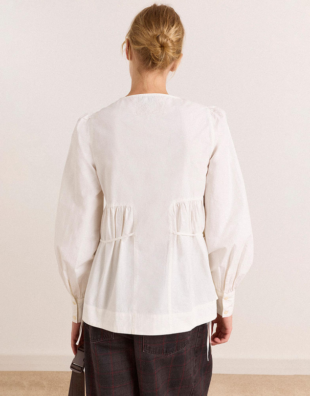 Damson Madder - Lettie Bow Detail Blouse