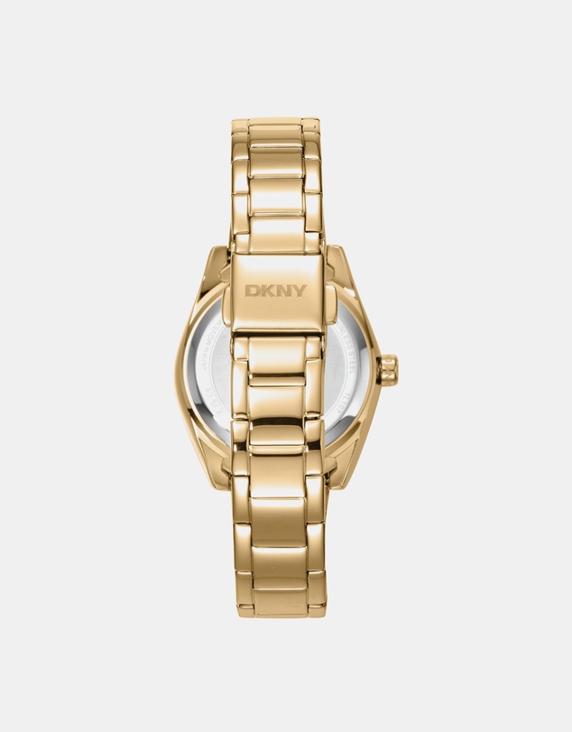 DKNY - Evening Gold 30mm Silver Dial Womens Watch