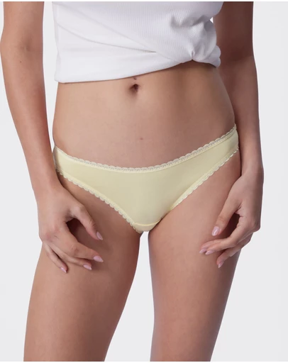 Bras N Things - Lyra Brazilian Knicker - Light Yellow