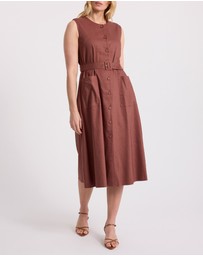 David Lawrence - Sandie Stretch Linen Dress