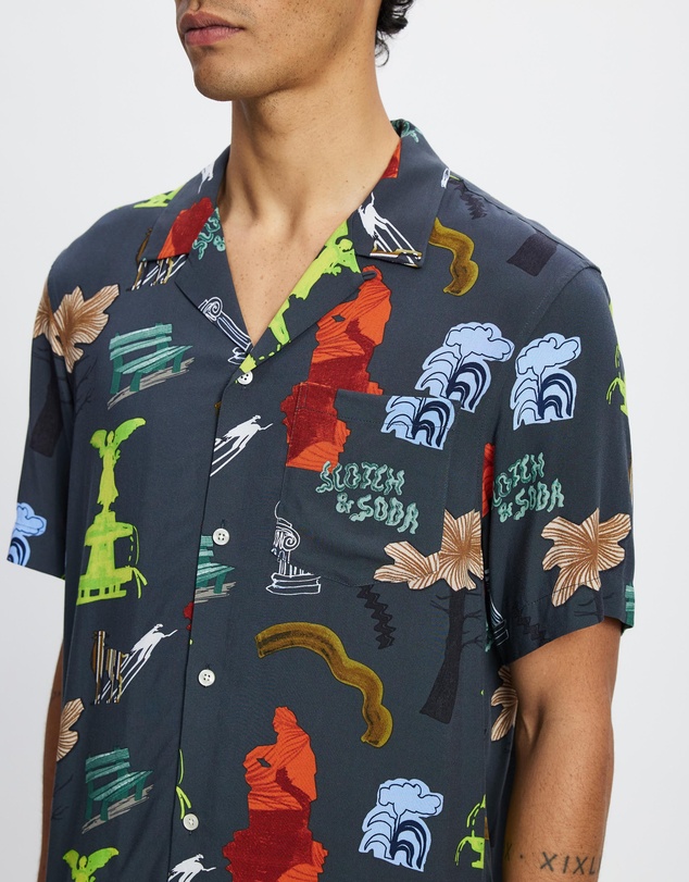 Scotch & Soda - Regular Fit SS AOP Viscose Shirt