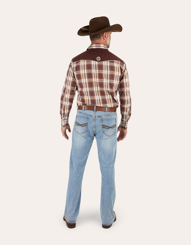 Ringers Western - Muster Mens Slim Straight Fit Mid Rise Jeans