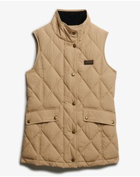 Superdry - Cord Trimmed Liner Slim Fit Gilet