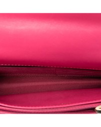Pre-Loved by Azura Reborn - Pre-Loved Chevron Lambskin Trendy CC Chain Wallet on Chain