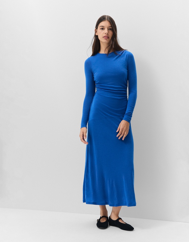 UNISON - Merino Drape Detail Dress