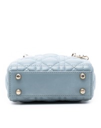 Pre-Loved by Azura Reborn - Pre-Loved Micro Lambskin Cannage Lady Dior