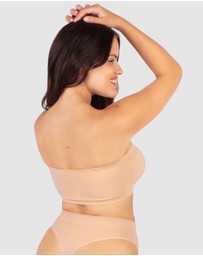 B Free Intimate Apparel - Cotton-Rich Padded Strapless Bra (A-B-C) Cup