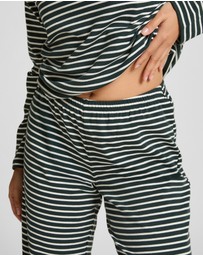 Hunkemoller - Long Sleeve Cotton Jersey Stripe PJ Set