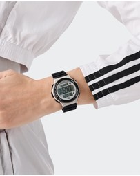 adidas Originals - Expression Three Digital Steel Black Silicone Watch