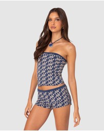 EDIKTED - Flower Power Tube Top