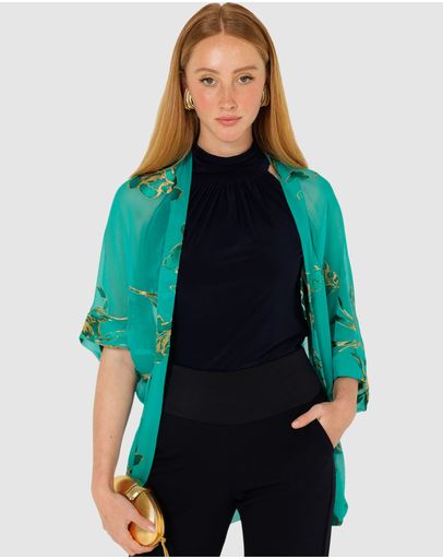Jade Gold Floral