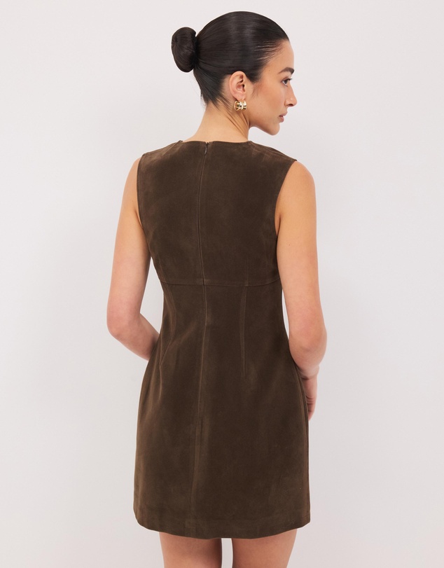 Calli - Maslow Faux Suede Mini Dress