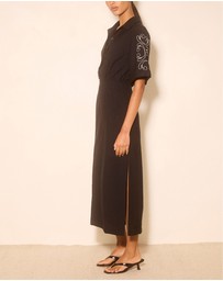 MON RENN - Zahra Embroidered Midi Dress
