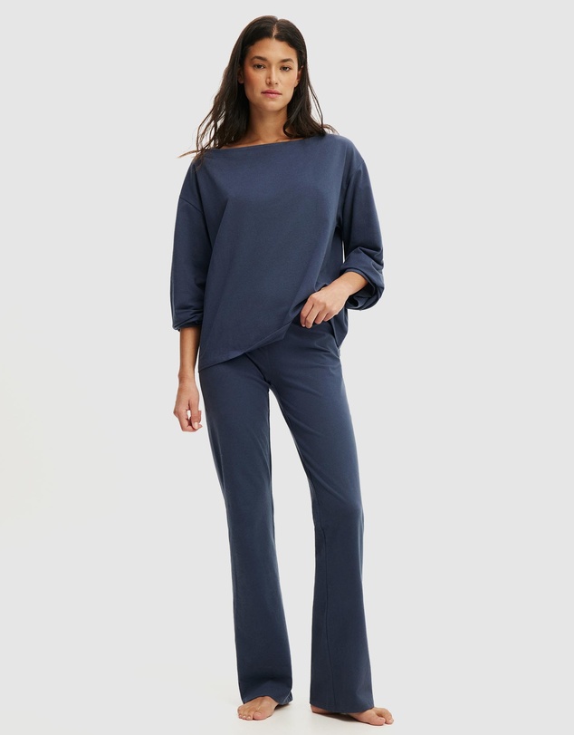 Cotton On Body - Dreamy Soft Flare Pants Boatneck Long Sleeve Set