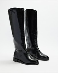 AERE - Knee High Leather Riding Boots