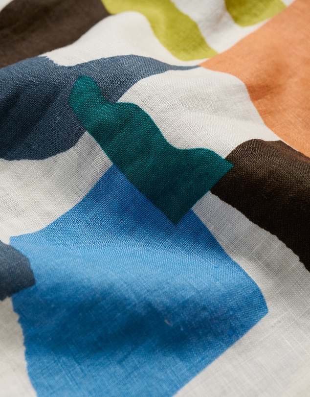 Seasalt - Seasalt Cornwall Multi Blue Heron Short Sleeve Shirt