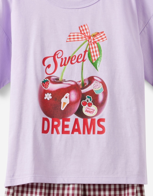 Cotton On Kids - Sleep Tee & Poplin Pant Pj Set
