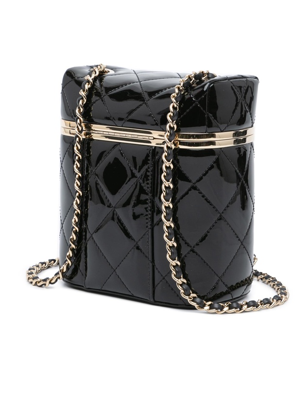 Pre-Loved by Azura Reborn - Pre-Loved Chanel Patent Leather Quilted Vanity Case