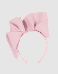 Max Alexander - Felt Pink Winter Racing Fascinator