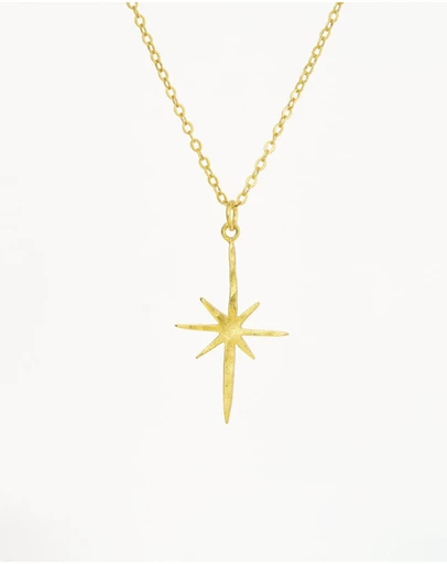 Ottoman Hands - Gold Northern Star Necklace