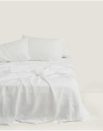 Carlotta + Gee - 100% Linen Flat Sheet